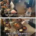 삼겹살집에 방문한 학생들