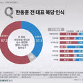 한동훈 복당에 대한 국민의힘 지지층의 부정적 인식